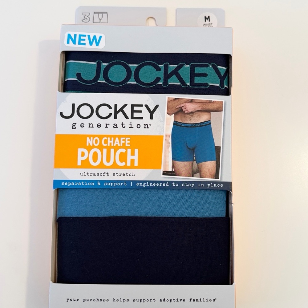 Jockey Generation 3pk Microfiber No Chafe Pouch Boxer Briefs LG NWT 32-34 Waist - Picture 7 of 14